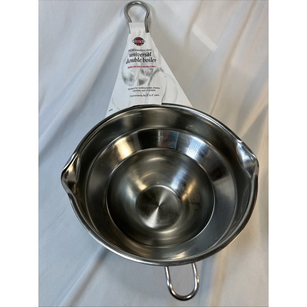 Norpro Universal Stainless Steel Double Boiler 3 Quart 644 New